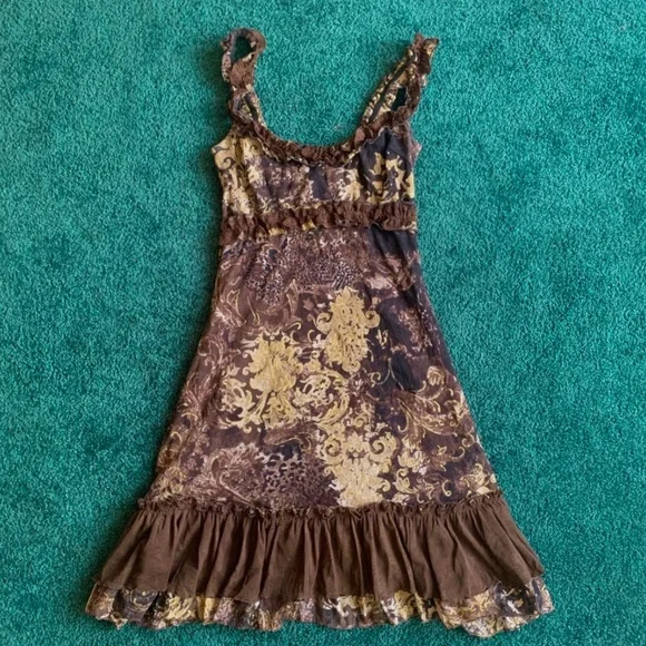 green emerald velvet dress LadyGhost Grunge Fairy Asymmetrical Cami Dress main image 1
